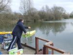 The point of no return: Ian Searle launches Bill Warder's Stealth Zen 26.
